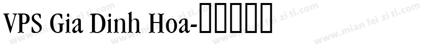 VPS Gia Dinh Hoa字体转换